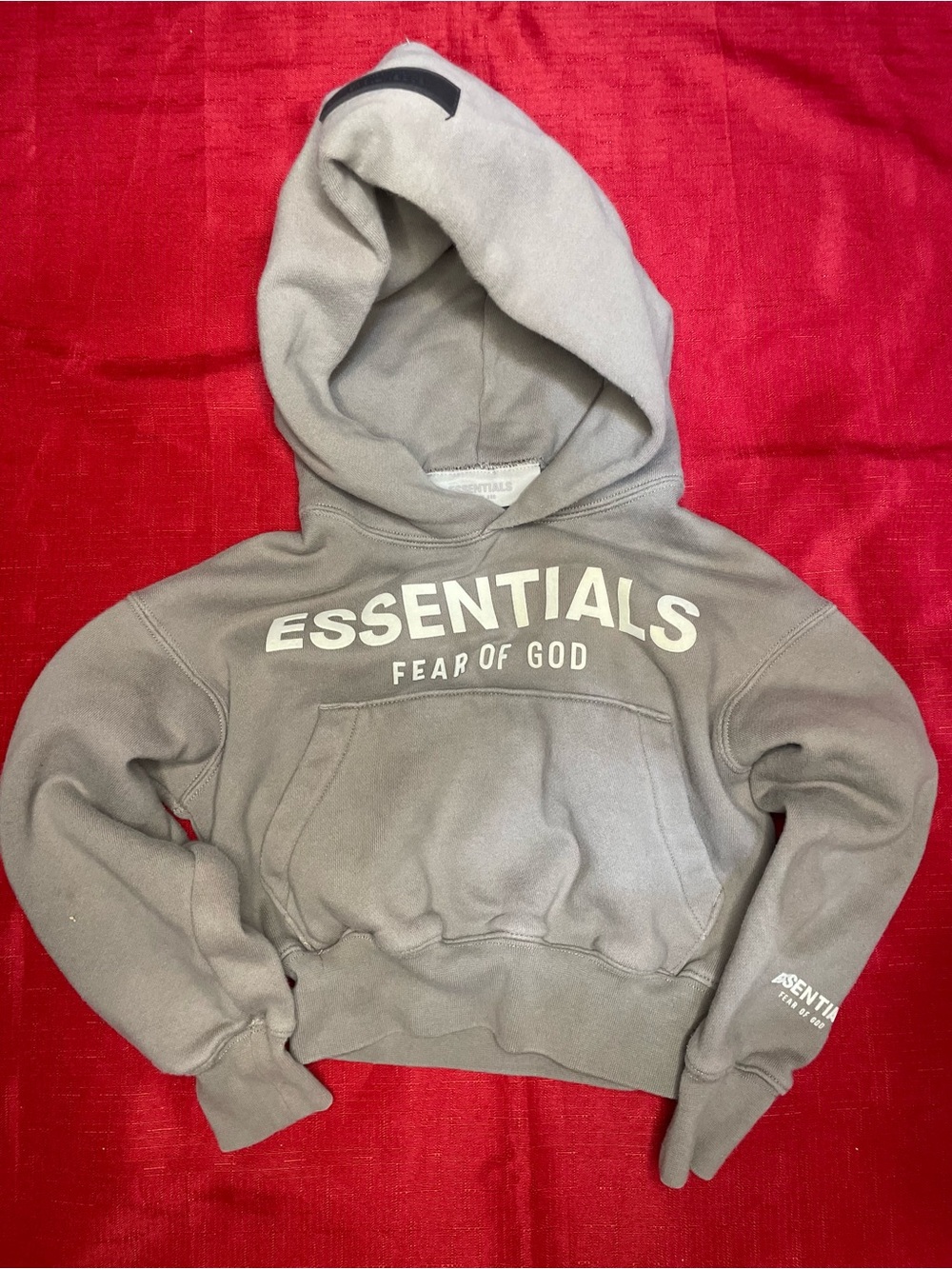 Fear of God ESSENTIALS Light Gray Pullover Hoodie
